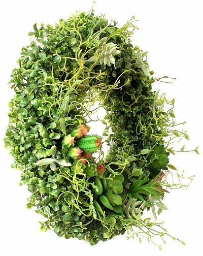 Wreath composition Cactus Rava available to order 1 piece